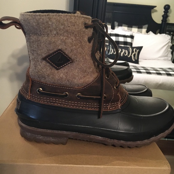 Sperry Other - Sperry Men's Decoy Wool Duck Rain boots size 8